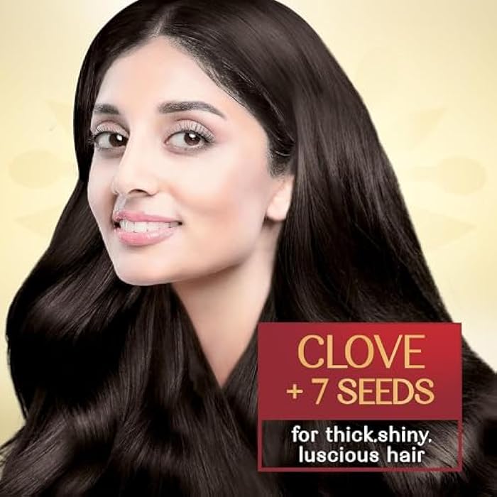 Herbs India Nourishing Clove & 7 Herb Seeds Hair Oil, Makes Hair Thicker & Shiny, Silicone & Paraben Free, 280ml - Image 4